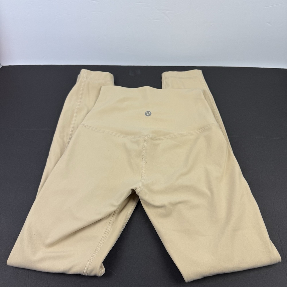 Lululemon Align High Rise Leggings 25" Prosecco Ivory Nulu Pant Worn Once